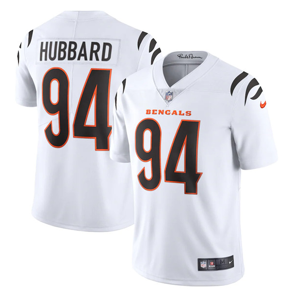 Men's Cincinnati Bengals #94 Sam Hubbard 2021 White NFL Vapor Untouchable Limited Stitched Jersey